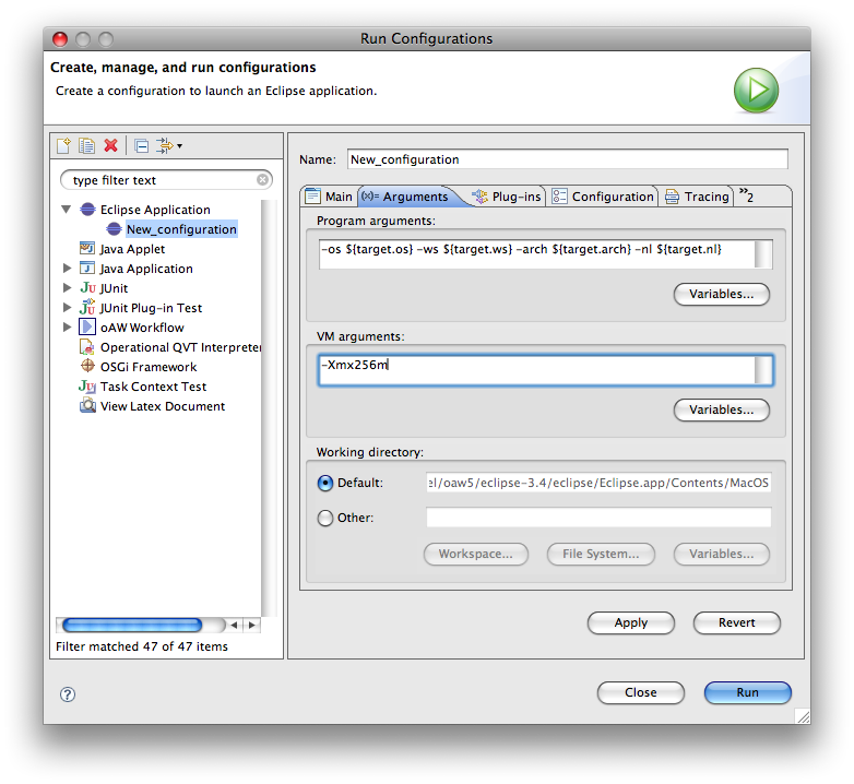 Increasing maximum heap size