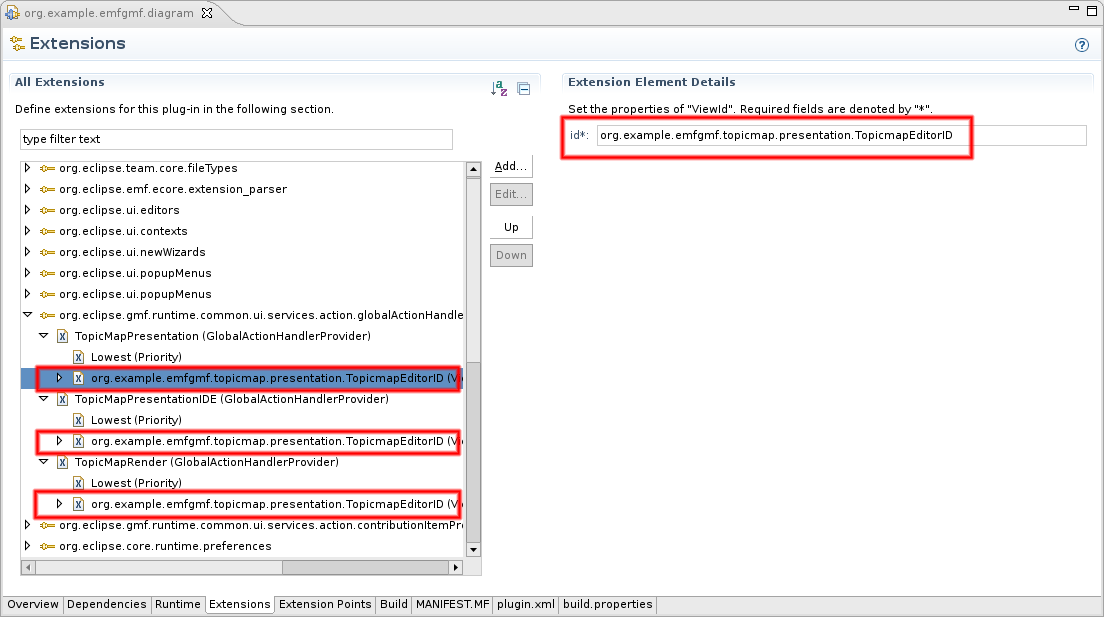 Changing the Global Action Handler Provider Registration