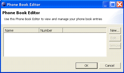 Image of PhoneBook editor dialog