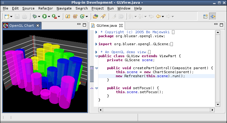 Eclipse OpenGL view