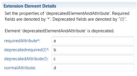Deprecated extension in details