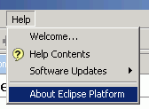 Help/About Eclipse Platform