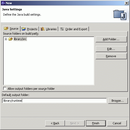 Specify build output folder