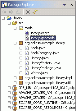 Generated model code