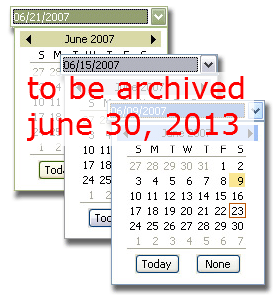 CalendarCombo is a calendar widget for selecting dates that leaves the combo box looking like the native combo box.