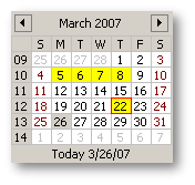 DateChooser is a graphical date selection widget, with a fully customizable look & feel which is consistent between the differents platforms.