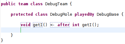 Created method binding