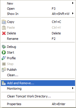 Renaming Add and Remove action