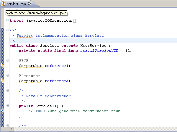 Servlet with java annotations