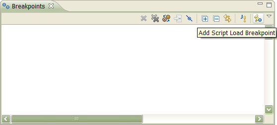 Debug view toolbar button for adding a Script Load Breakpoint