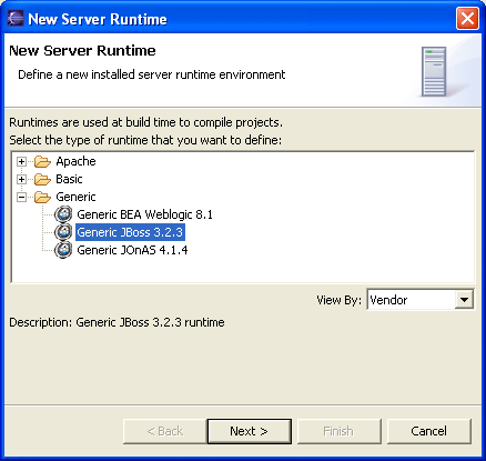 New Runtime Generic Server Tree