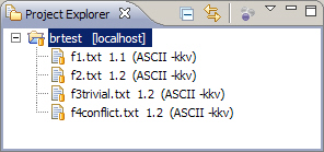 Resource view after switching back to main branch
