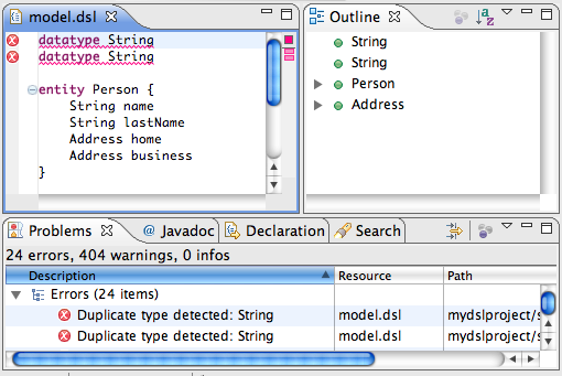 Constraint fails on duplicate data types