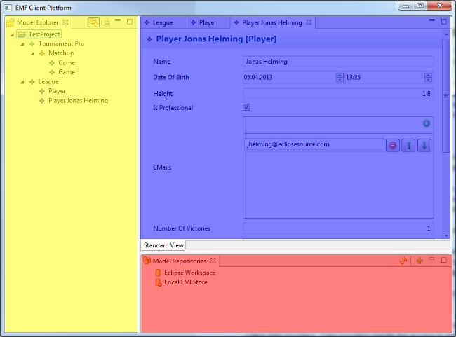 Three main UI components