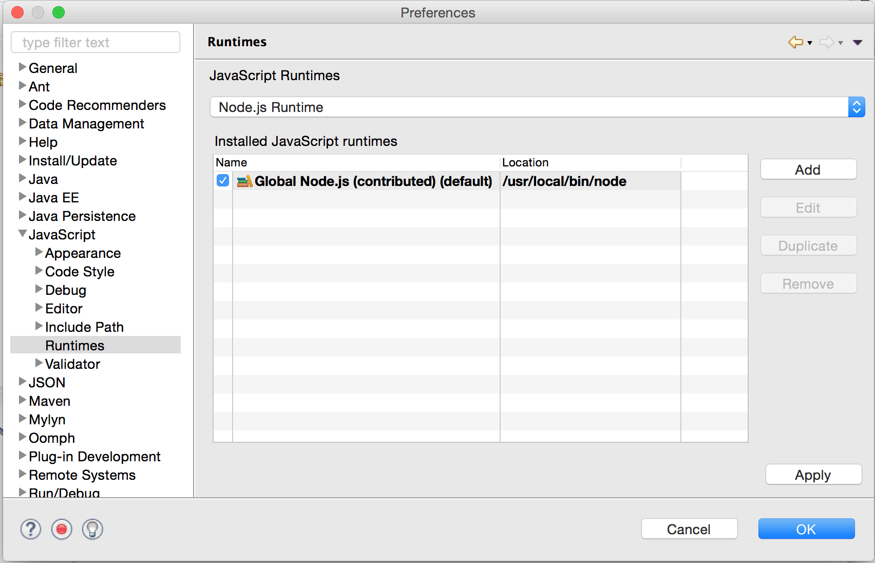 Runtime.js. Eclipse code Recommenders.