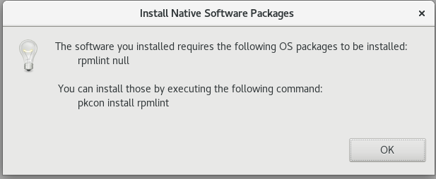 install native software packages