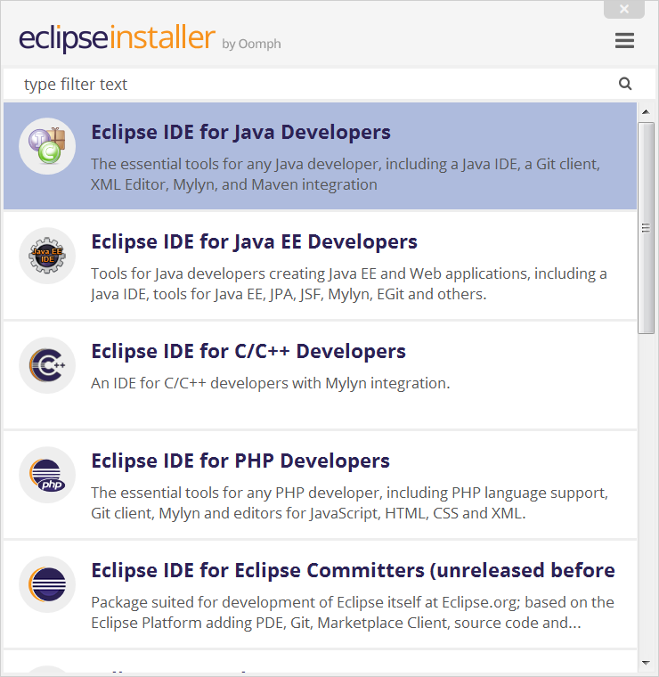 eclipse development kit