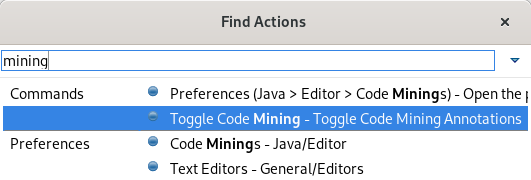 toggle code minings