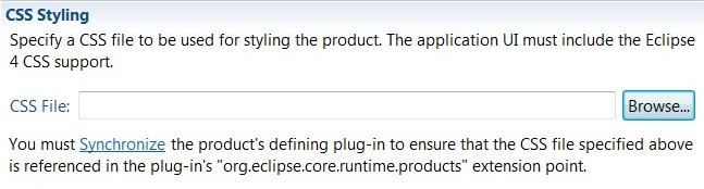 Your product must have the Eclipse 4 CSS support installed and you must synchronize the product with its defining plug-in to keep the extension point up to date.