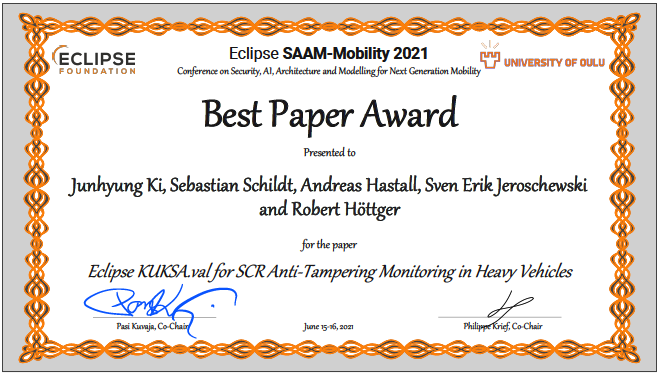 Best Paper Award