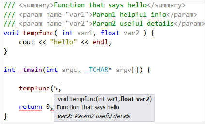 function example parameter parameters eclipse forums doxygen visual studio