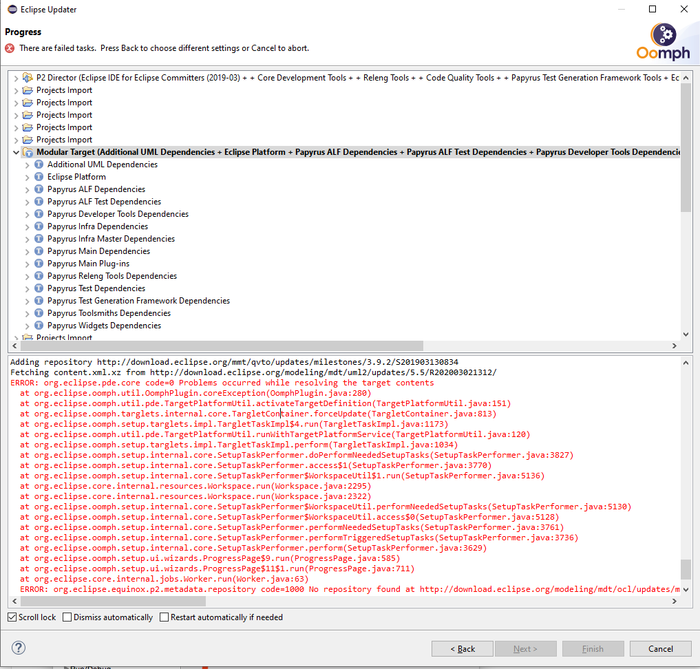 Eclipse Community Forums: Papyrus » Error in Papyrus Setup with Eclipse ...