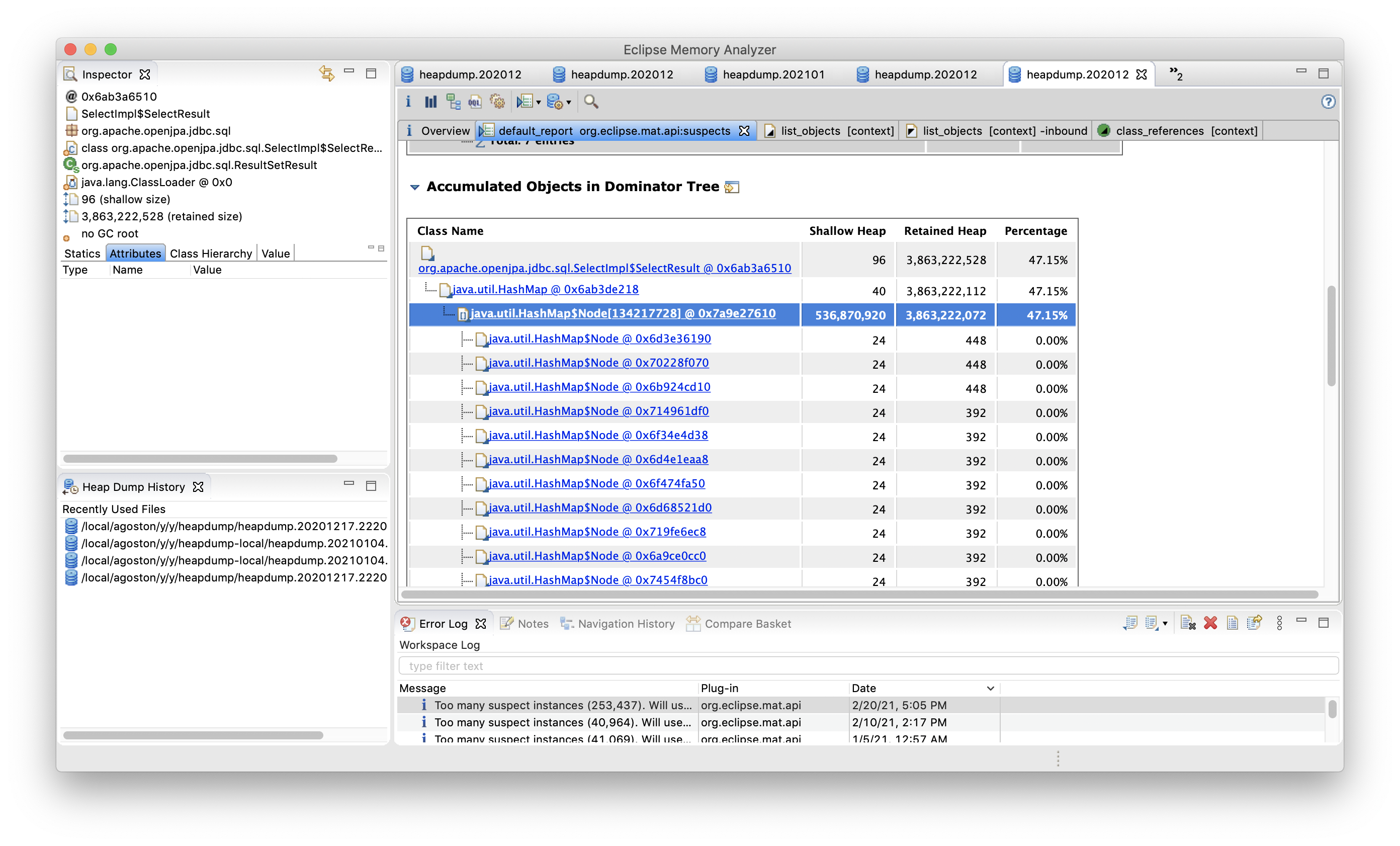 schwer-zu-befriedigen-bergung-champagner-eclipse-memory-analyzer-tool