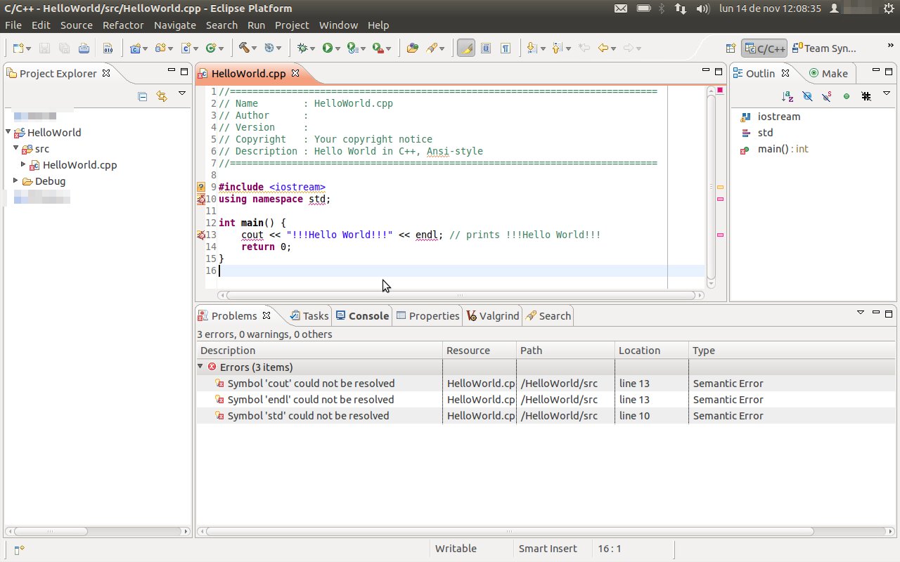 Eclipse Community Forums C / C++ IDE (CDT) » Eclipse shows unresolved