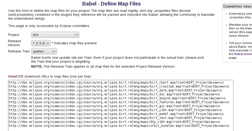 Map files