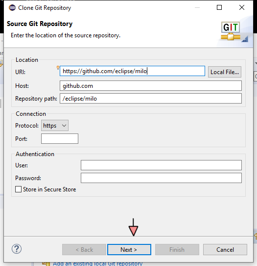 eclipse
09.05.2019 , 13:33:12
Clone Git Repository