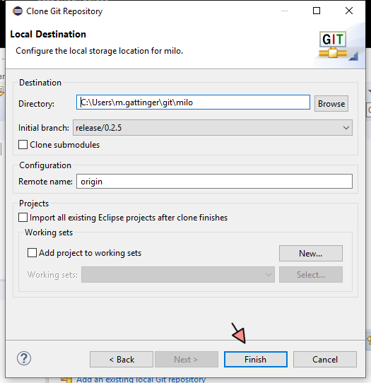 eclipse
09.05.2019 , 13:34:15
Clone Git Repository