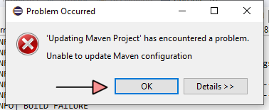 eclipse
09.05.2019 , 13:46:57
Problem Occurred