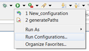 generate schedule runconfigurationsPlayButton