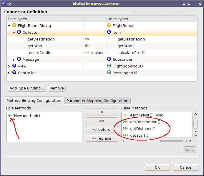 Binding to a callout-defined method