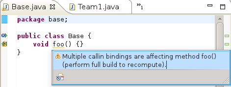 Multiple callin bindings are affecting method foo()