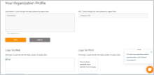 Your organization profile