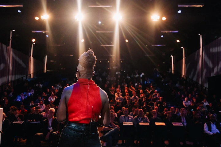 SDV Hackathon stage speaker