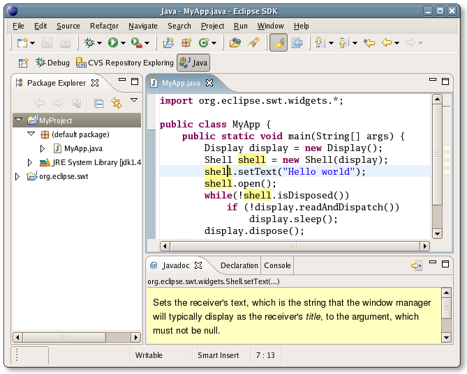 how to use eclipse for java