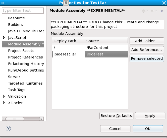 a screenshot of the new Module Assembly page